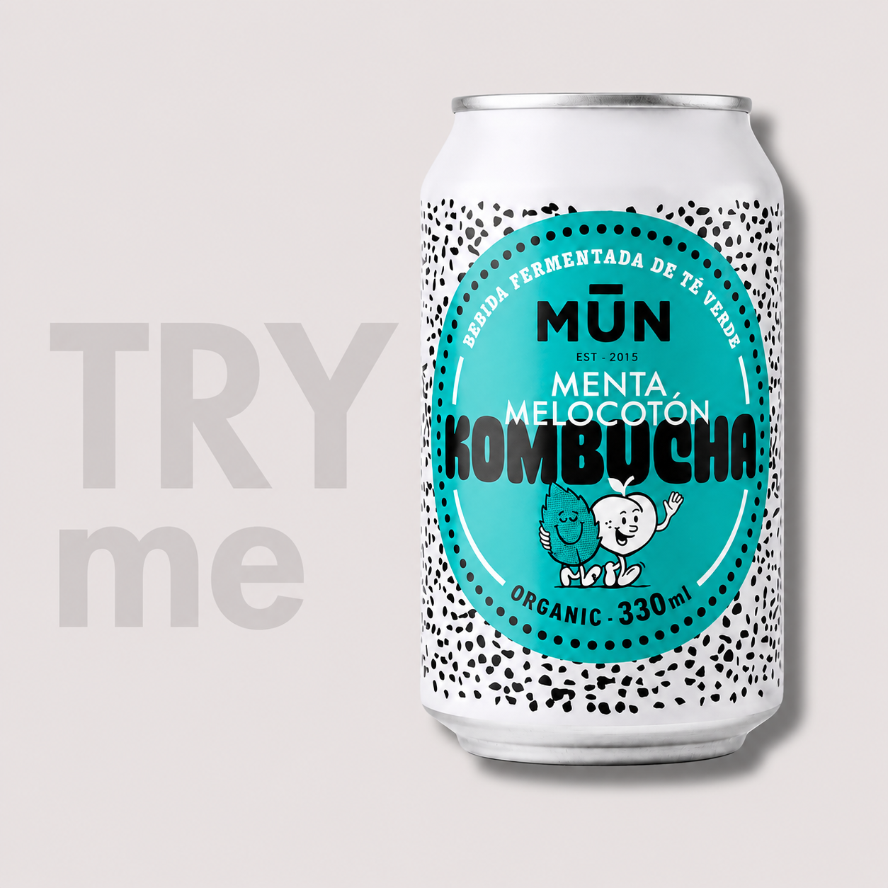TRY ME MENTA MELOCOTÓN | 4 latas 330 ml