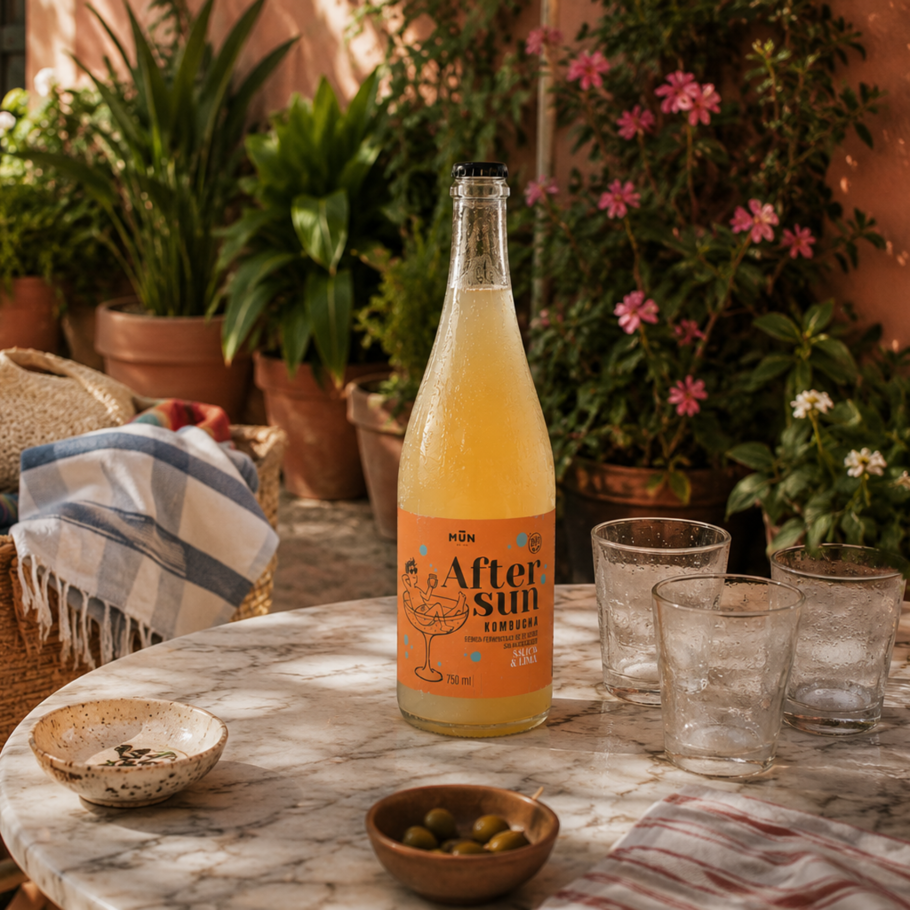 Mūn Kombucha After Sun 750 ml — jengibre, saúco y lima (3)