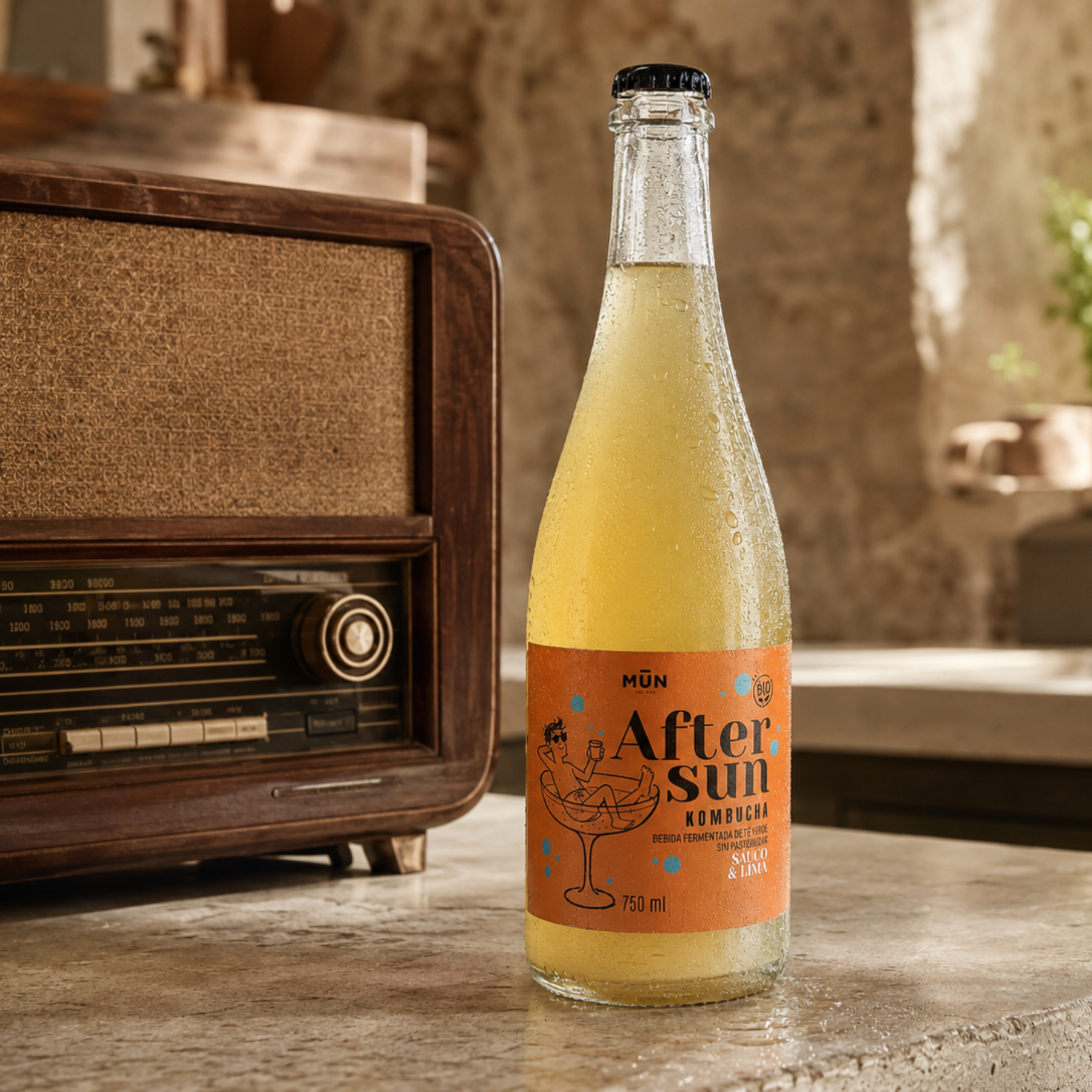 Mūn Kombucha After Sun 750 ml — jengibre, saúco y lima (4)