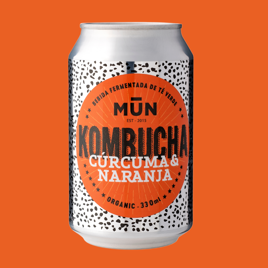 330 ml Lata Mun Kombucha Cúrcuma