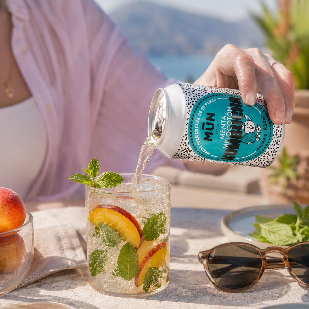 MENTA MELOCOTÓN | 12 latas 330 ml
