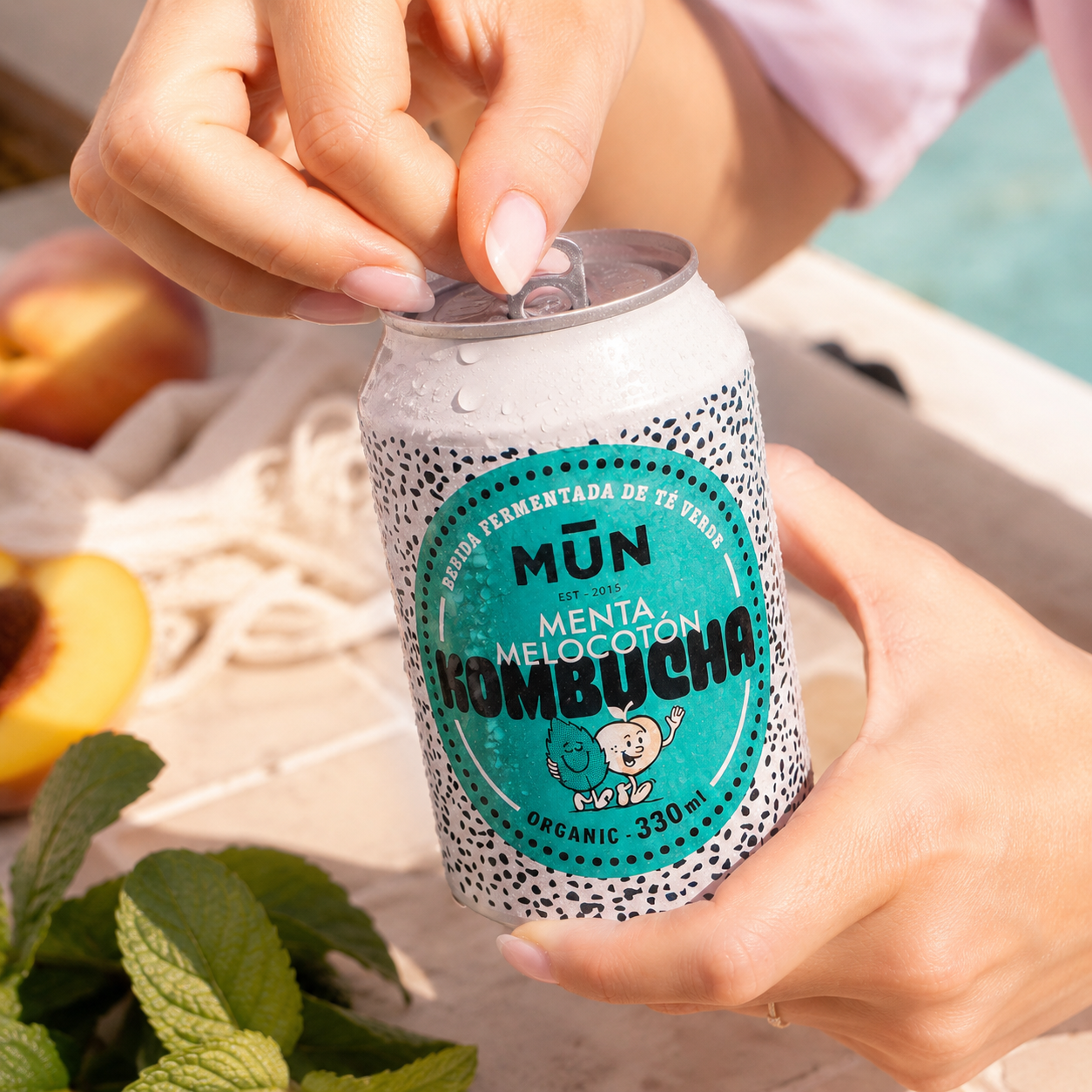 MENTA MELOCOTÓN | 12 latas 330 ml