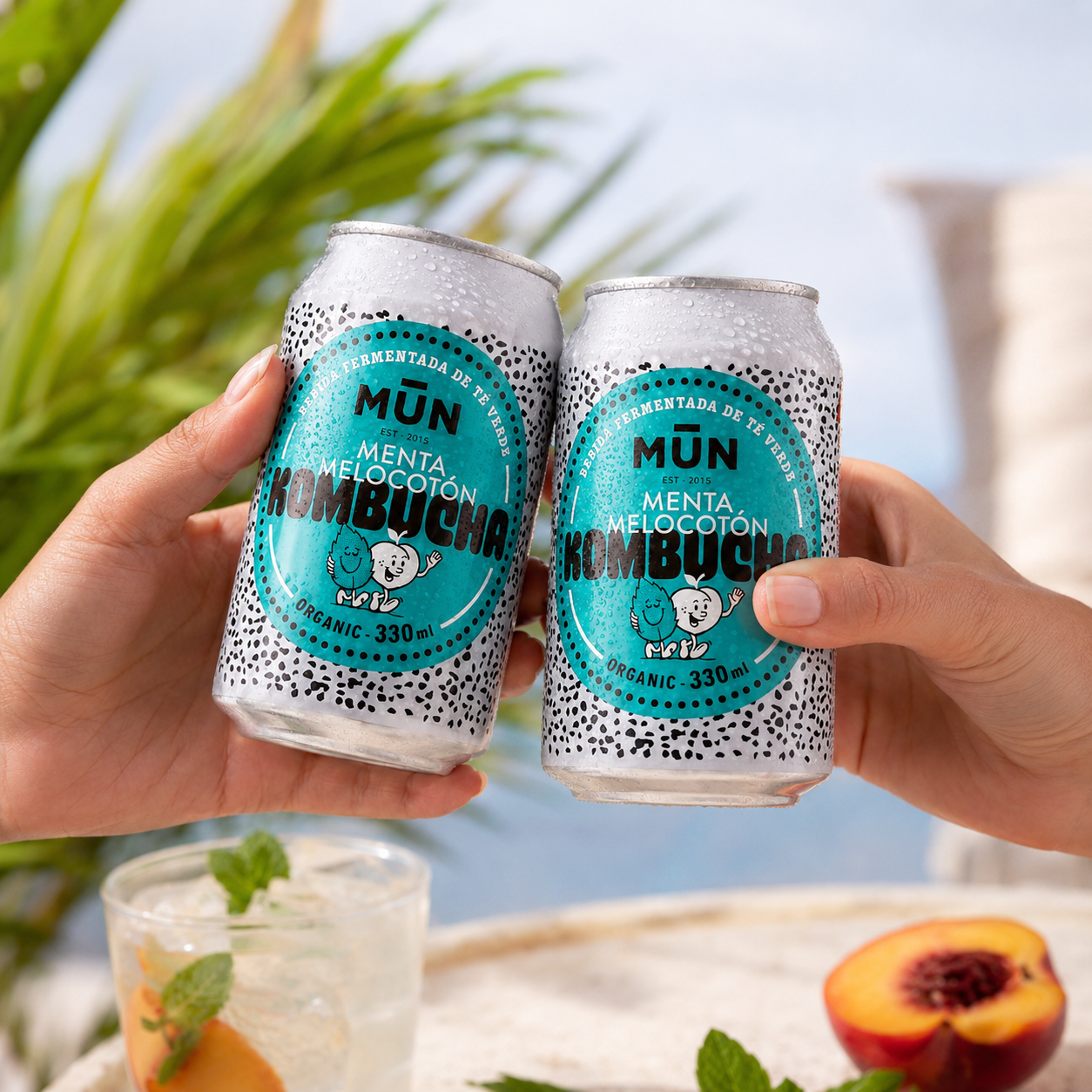 MENTA MELOCOTÓN | 12 latas 330 ml