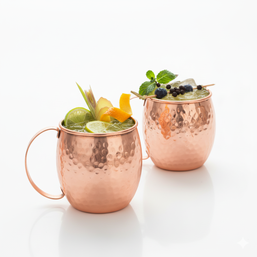 Radikal Moscow Mule 16 cans + 2 copper mugs | Mūn Kombucha