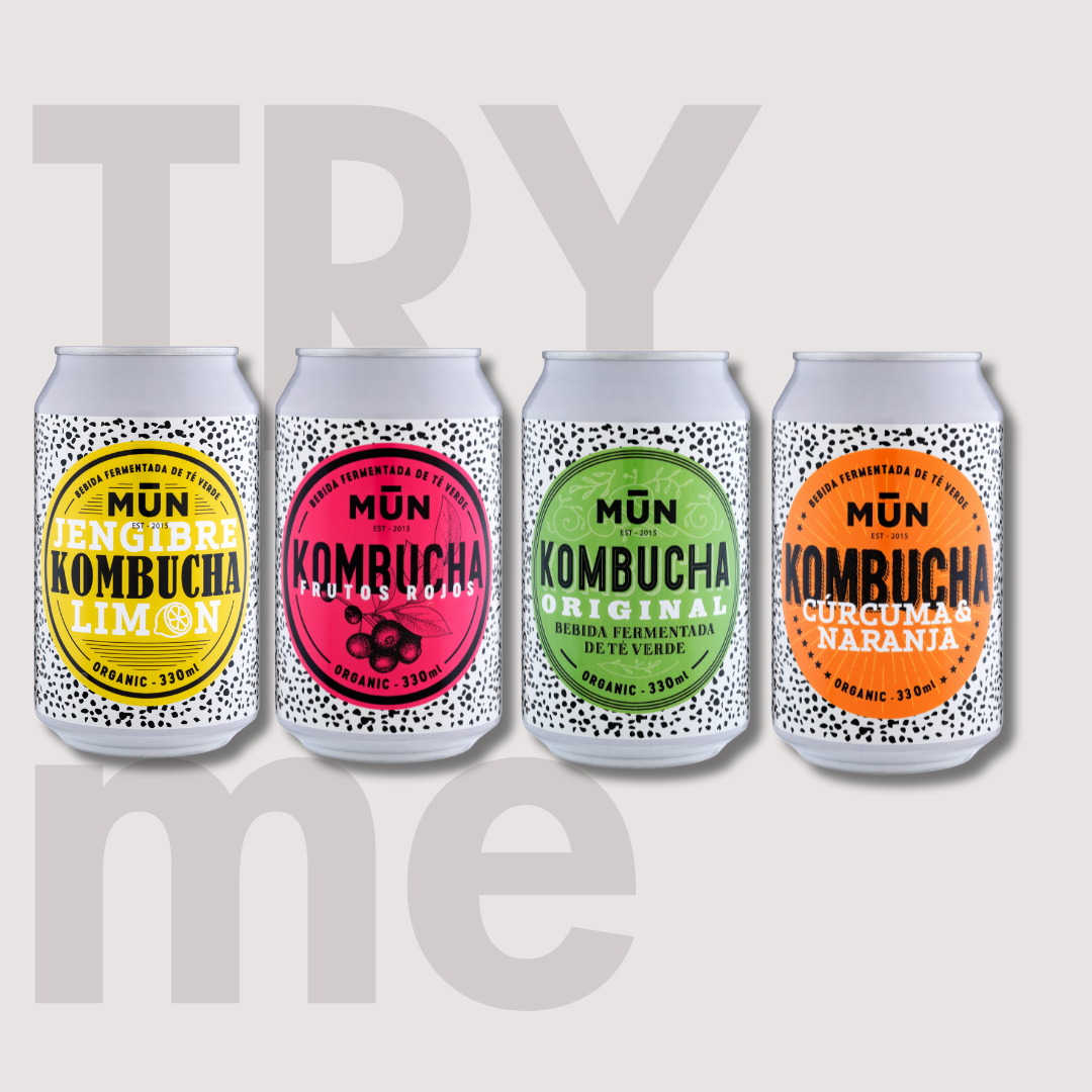 330 ml Mūn Kombucha Try Me 4 cans